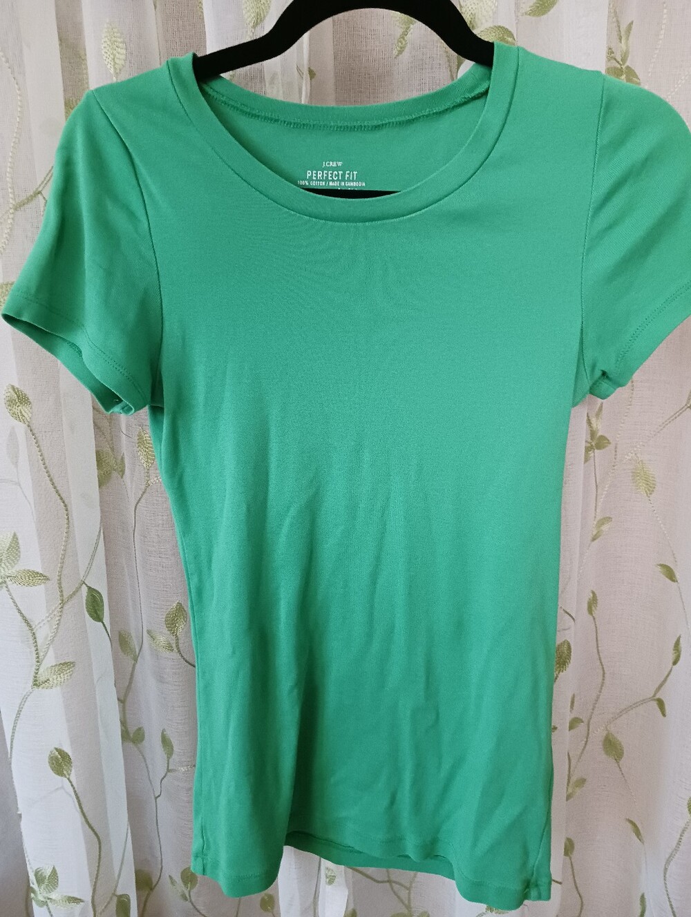 M J Crew Perfect Tee in Green